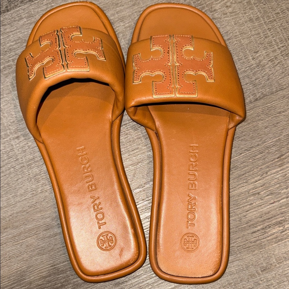 Double-T Leather Sport Slide Sandal (Women)  Sz8 - Picture 2 of 14